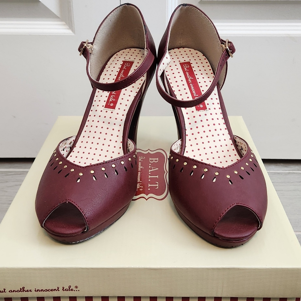 B.A.I.T. Footwear Letty Heels in Wine